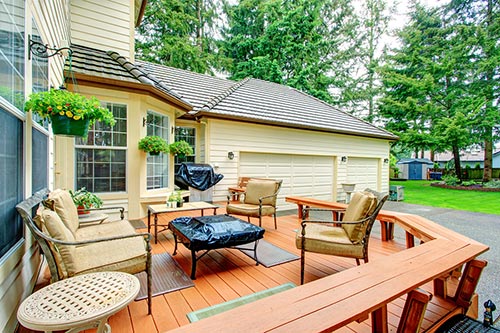 patio en bois